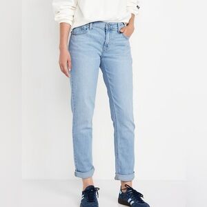 Classic Light wash wow straight boyfriend jeans old navy size 4